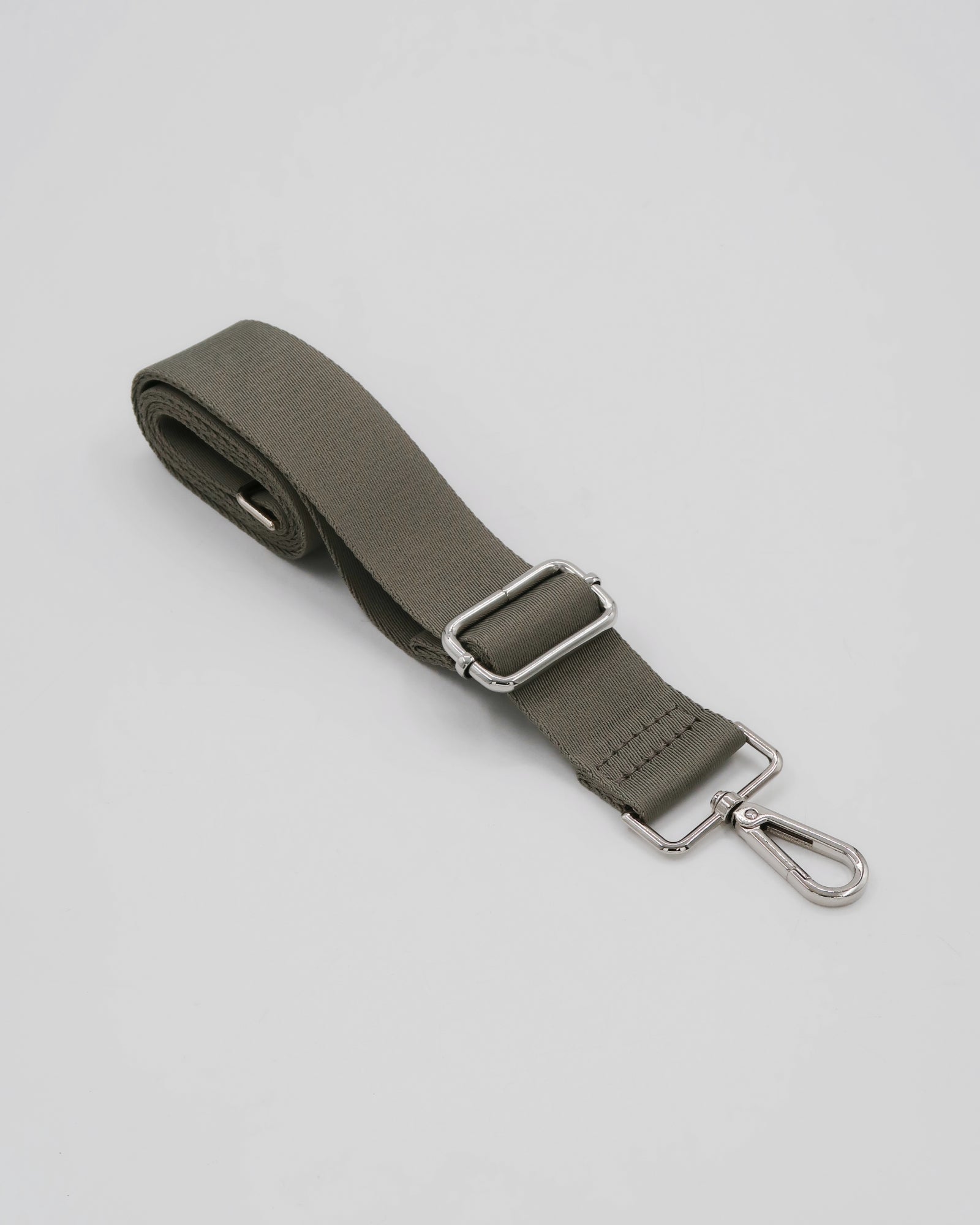 Roman Holiday Bag Strap  - Khaki/Silver