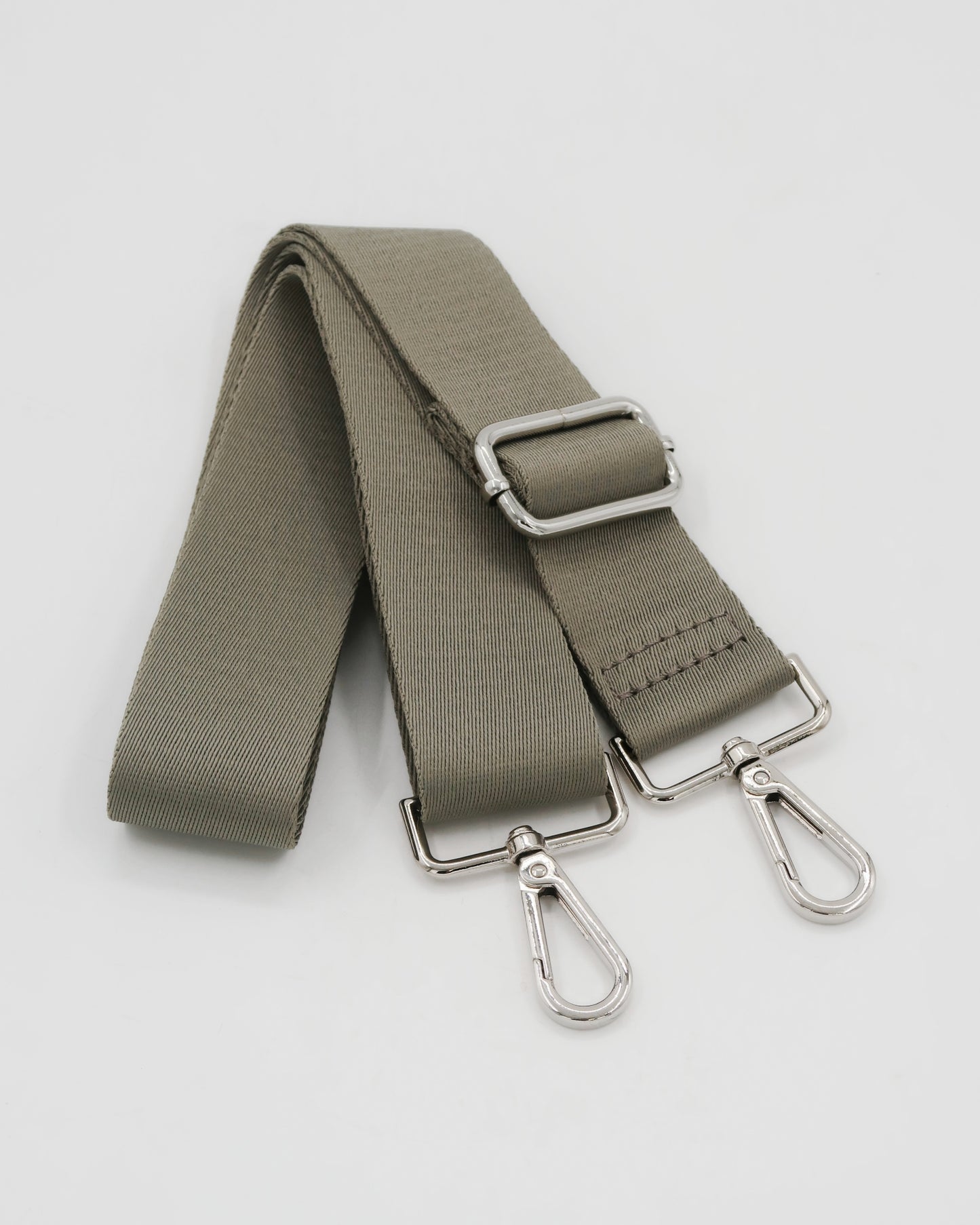 Roman Holiday Bag Strap  - Khaki/Silver