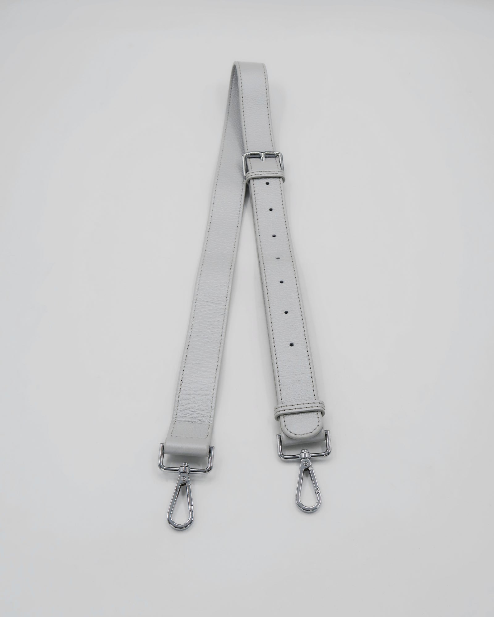 Roman Holiday Bag Strap  - Silver Leather/Silver