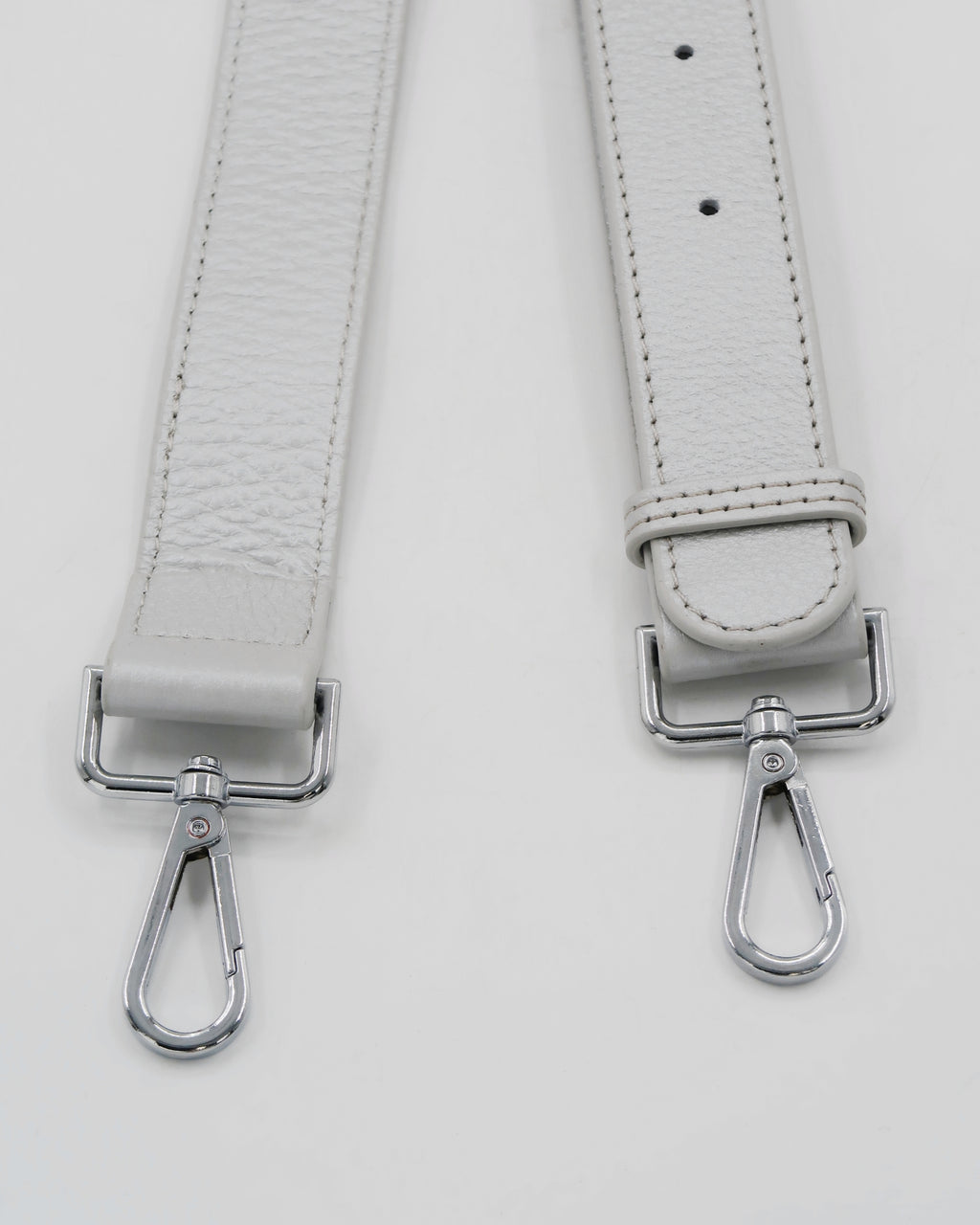 Roman Holiday Bag Strap  - Silver Leather/Silver