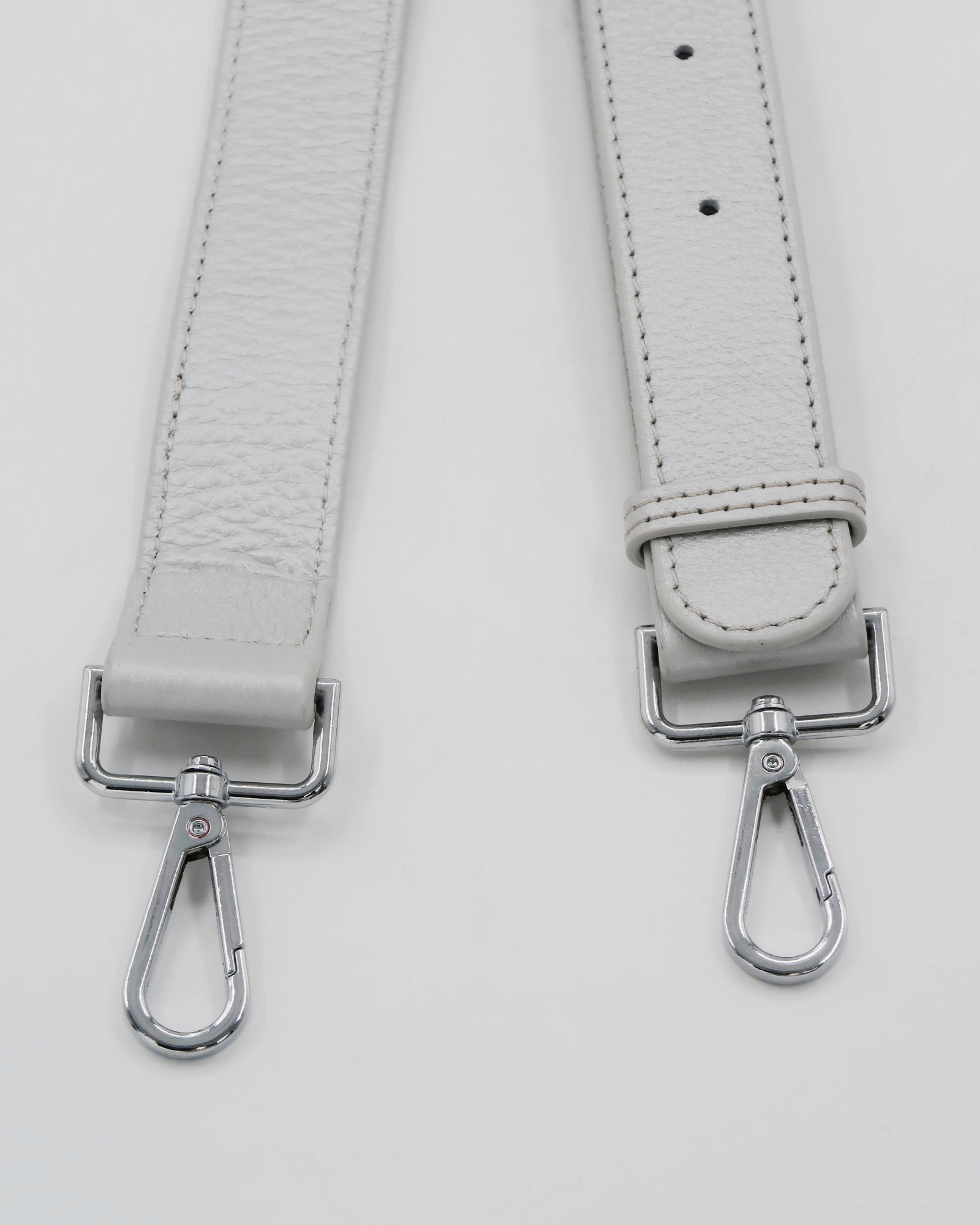 Roman Holiday Bag Strap  - Silver Leather/Silver