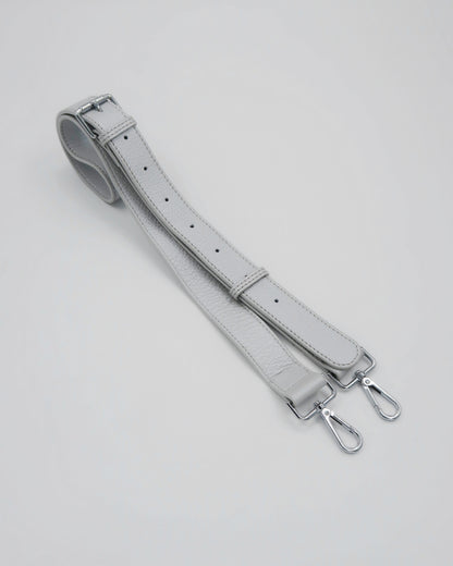 Roman Holiday Bag Strap  - Silver Leather/Silver