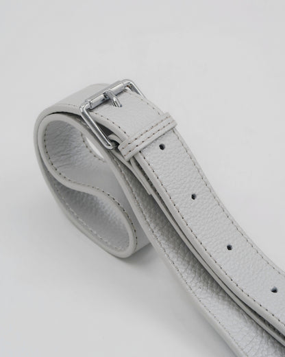 Roman Holiday Bag Strap  - Silver Leather/Silver