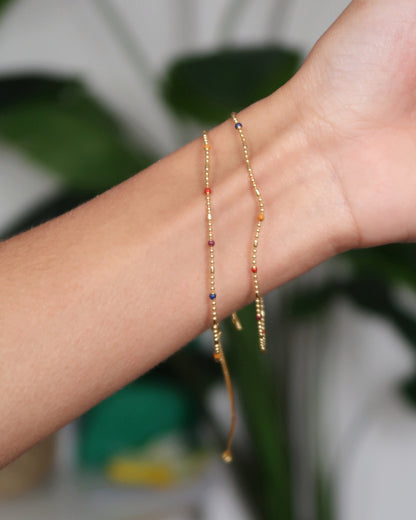 SC Mini Gold & Stone Bracelet