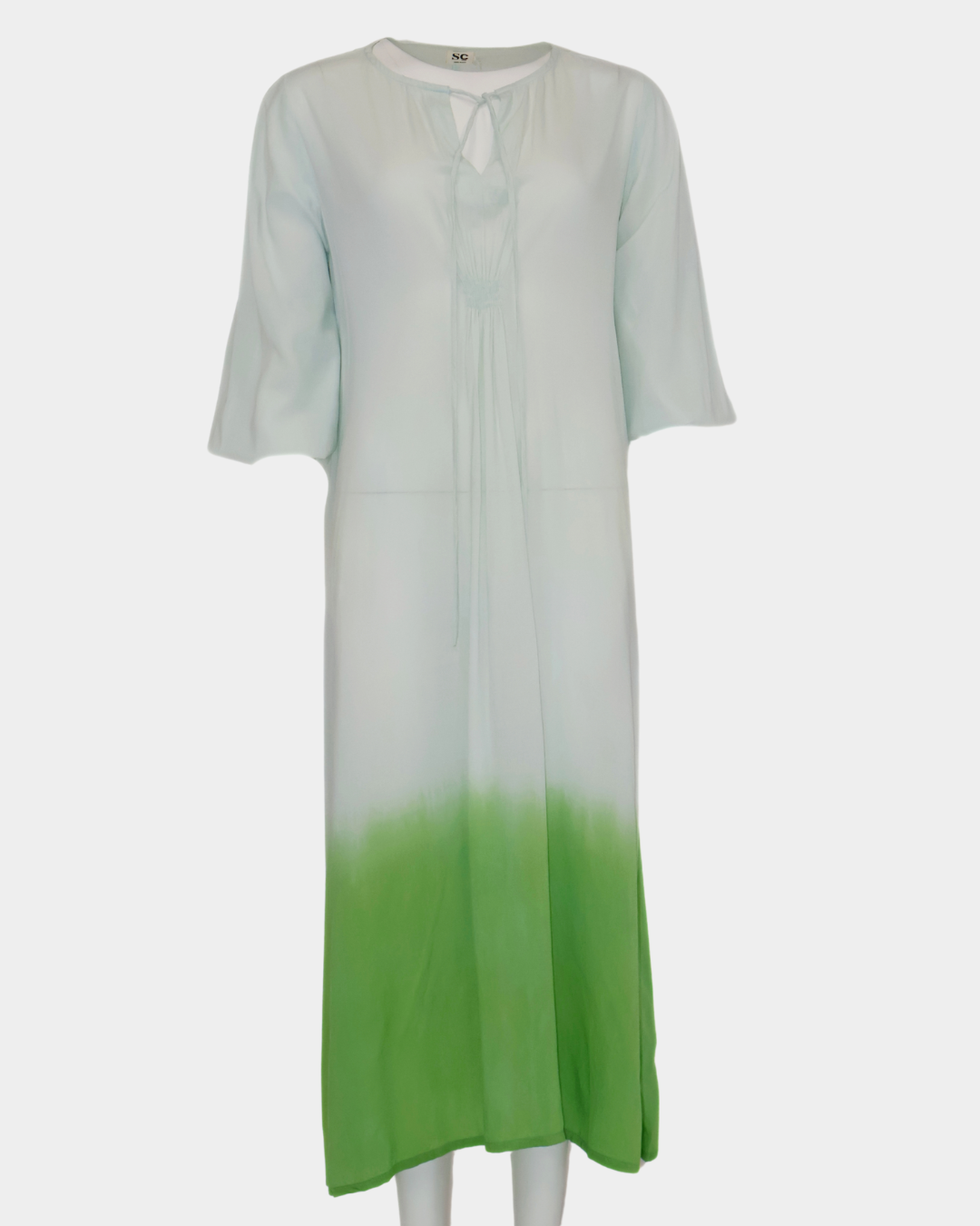 SC Leblon Maxi Dress - Green Dip Dye