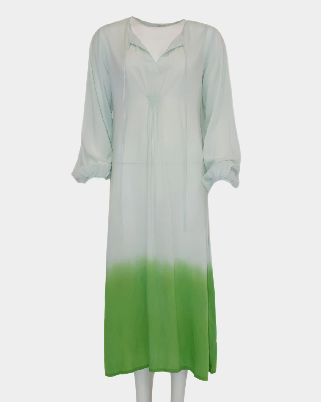 SC Leblon Maxi Dress - Green Dip Dye