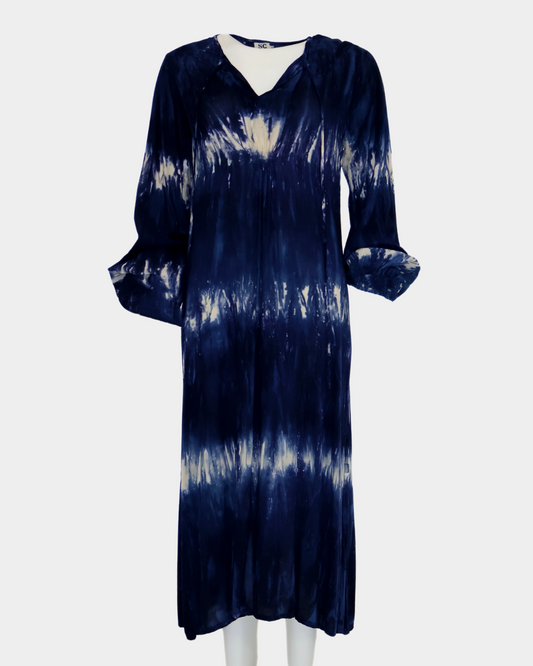 SC Leblon Maxi Dress - Navy Tie Dye