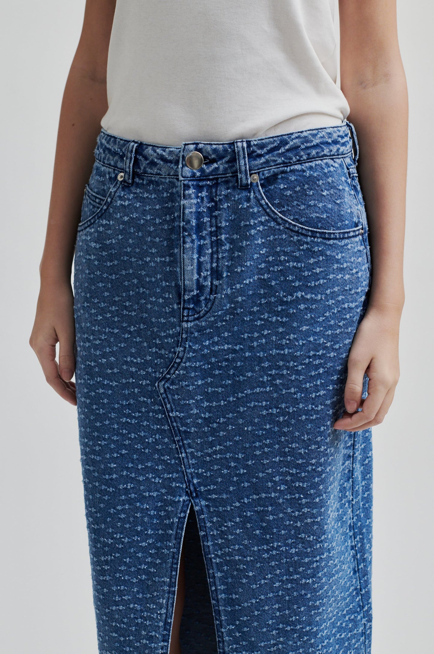 Second Female Angola Denim Skirt - Blue Denim