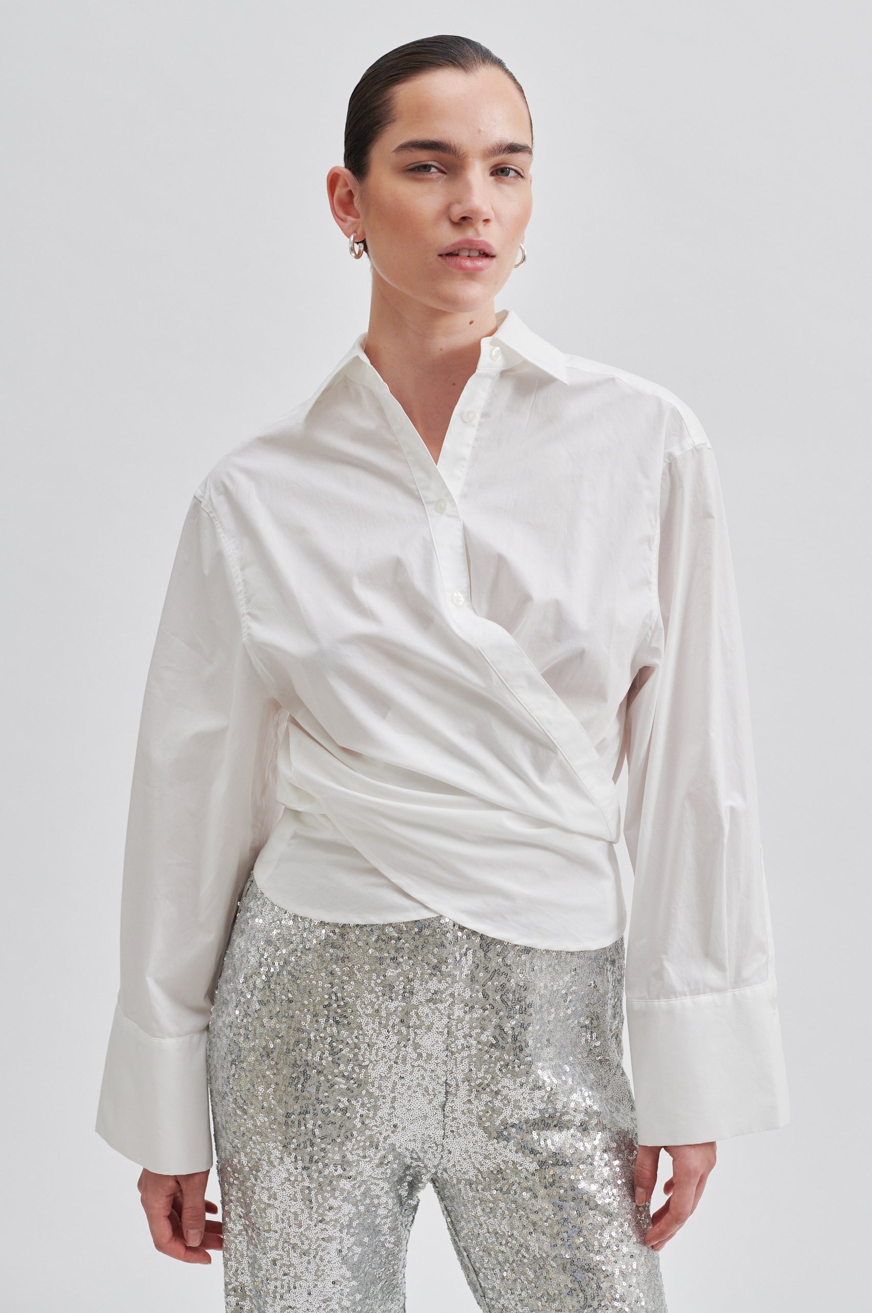 Second Female Aviaya Wrap Shirt - Snow White