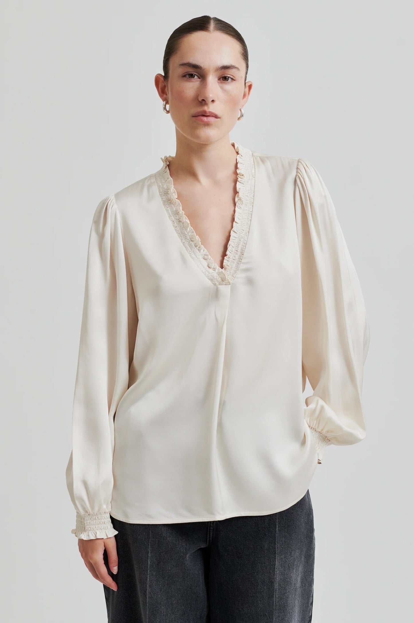 Second Female Bardi V-Neck Blouse - Brazilian Sand