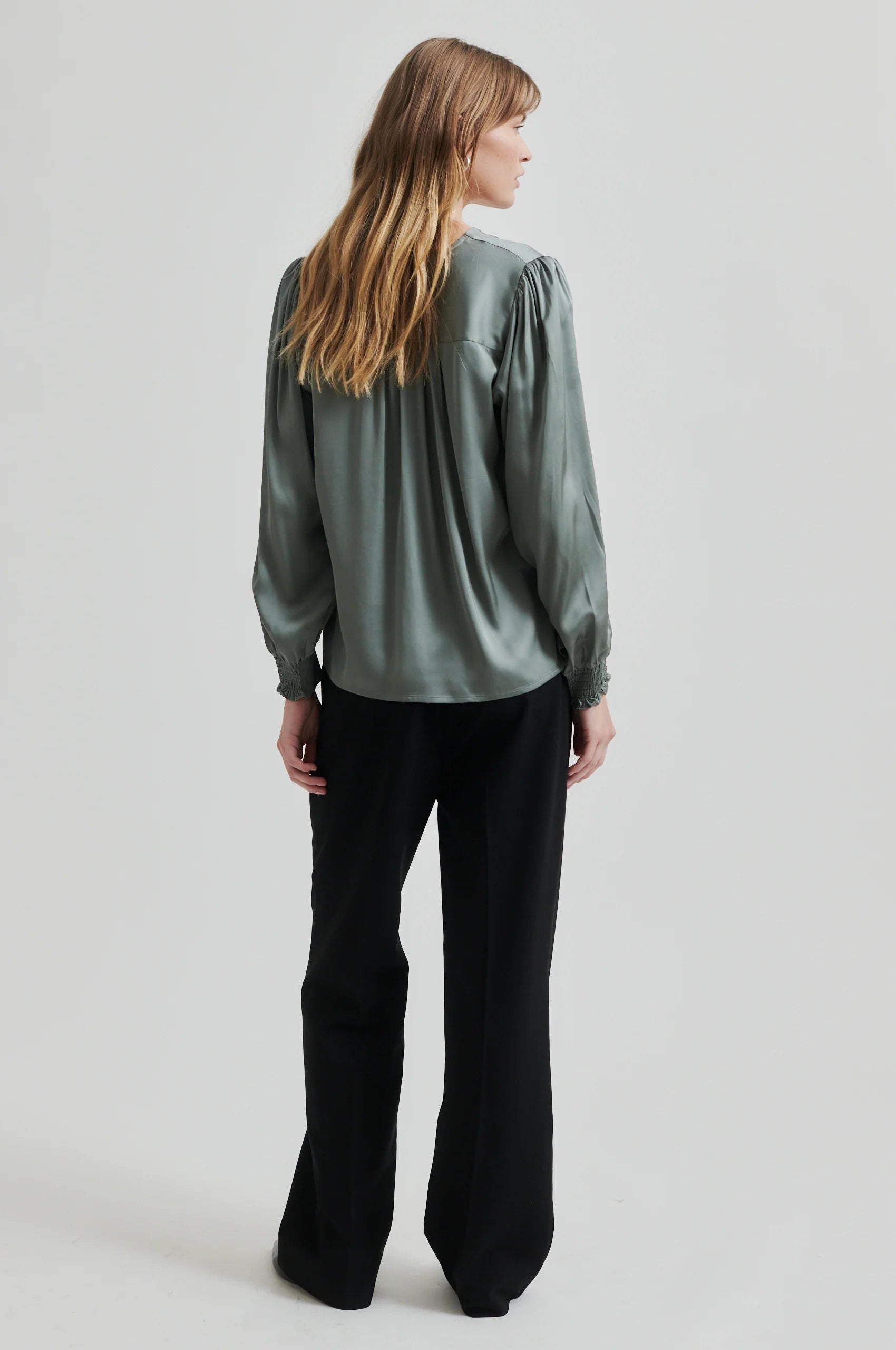 Second Female Barri Blouse - Agave Green