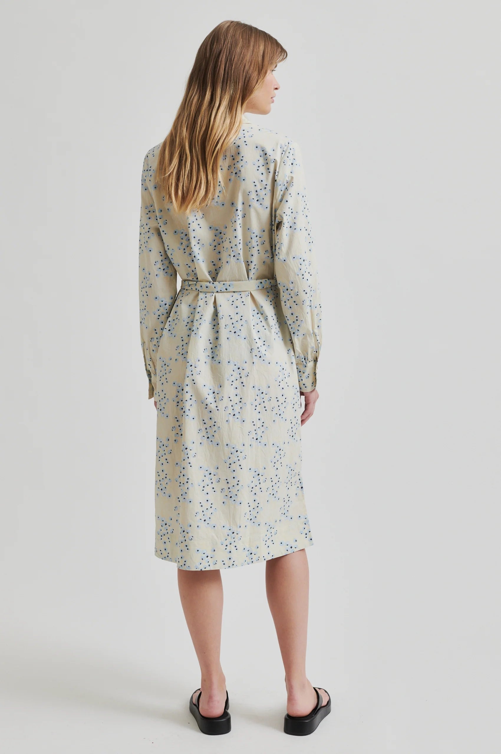 Second Female Claud Midi Dress - Powder Blue