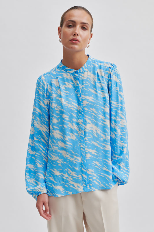 Second Female Corbett Printed Shirt - Alaskan Blue