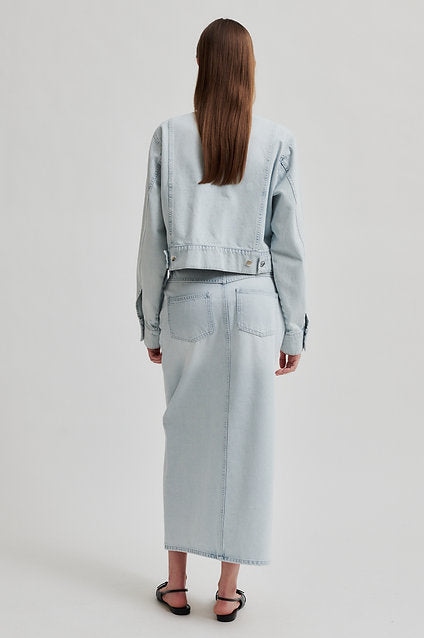 Second Female Fira Skirt - Light Denim Blue