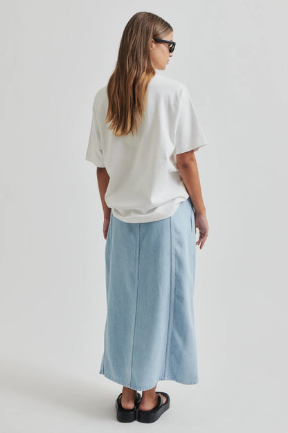 Second Female Irvin Denim Skirt - Light Blue Denim