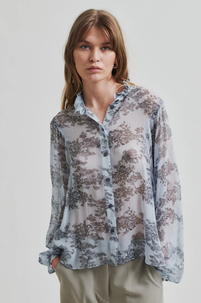 Second Female Maje Shirt - Cashmere Blue