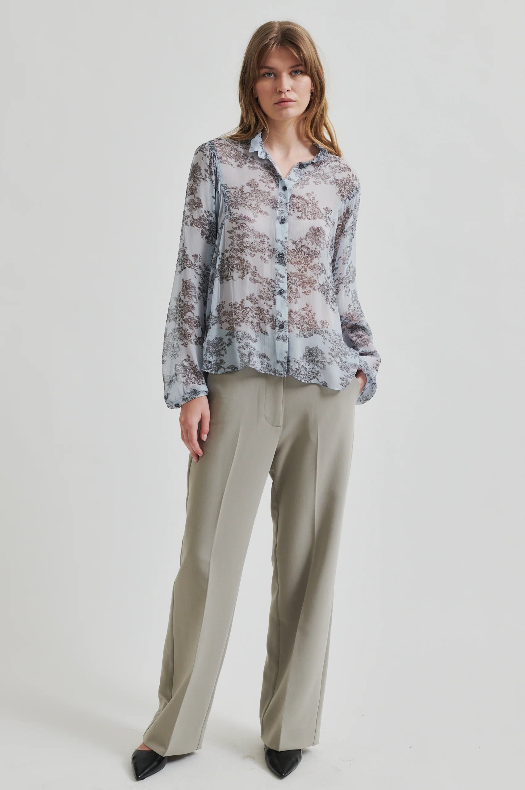 Second Female Maje Shirt - Cashmere Blue