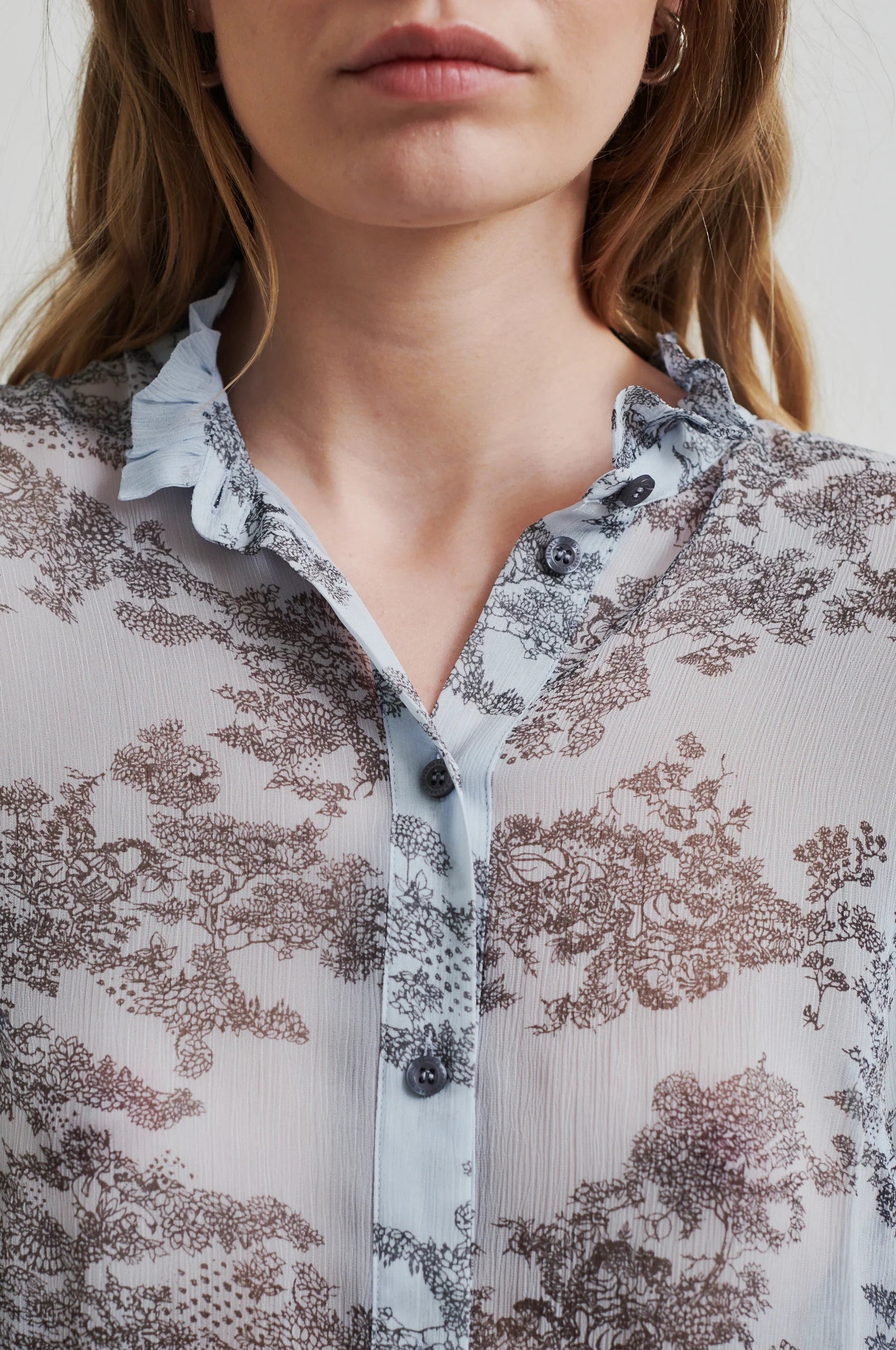 Second Female Maje Shirt - Cashmere Blue