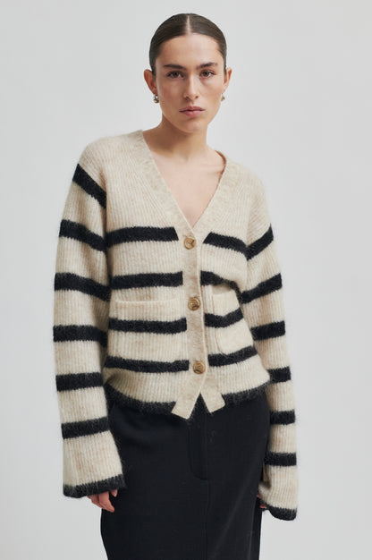 Second Female Ovalis Knit Wide Sleeve Cardigan - Brazilian Sand