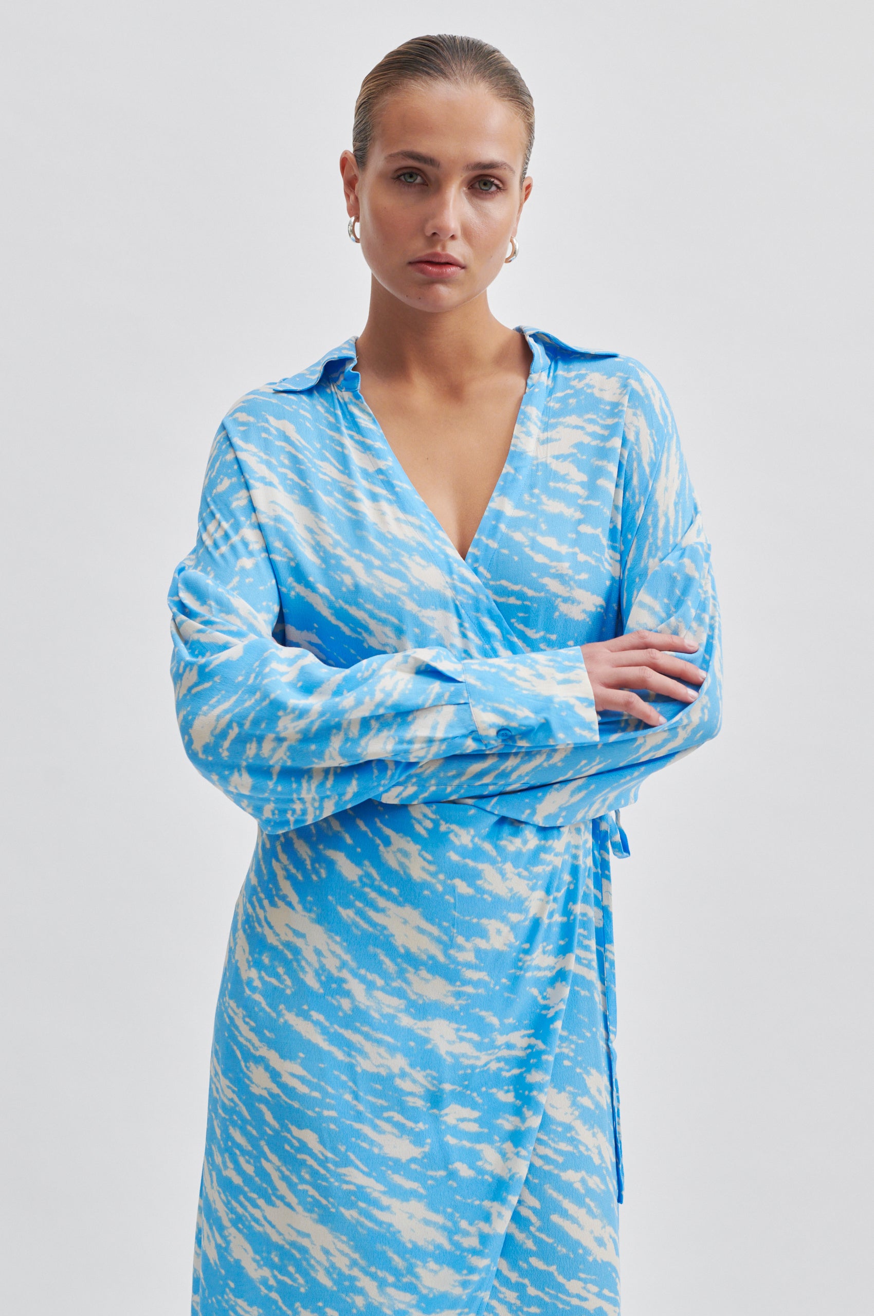 Second Female Corbett Printed Dress - Alaskan Blue