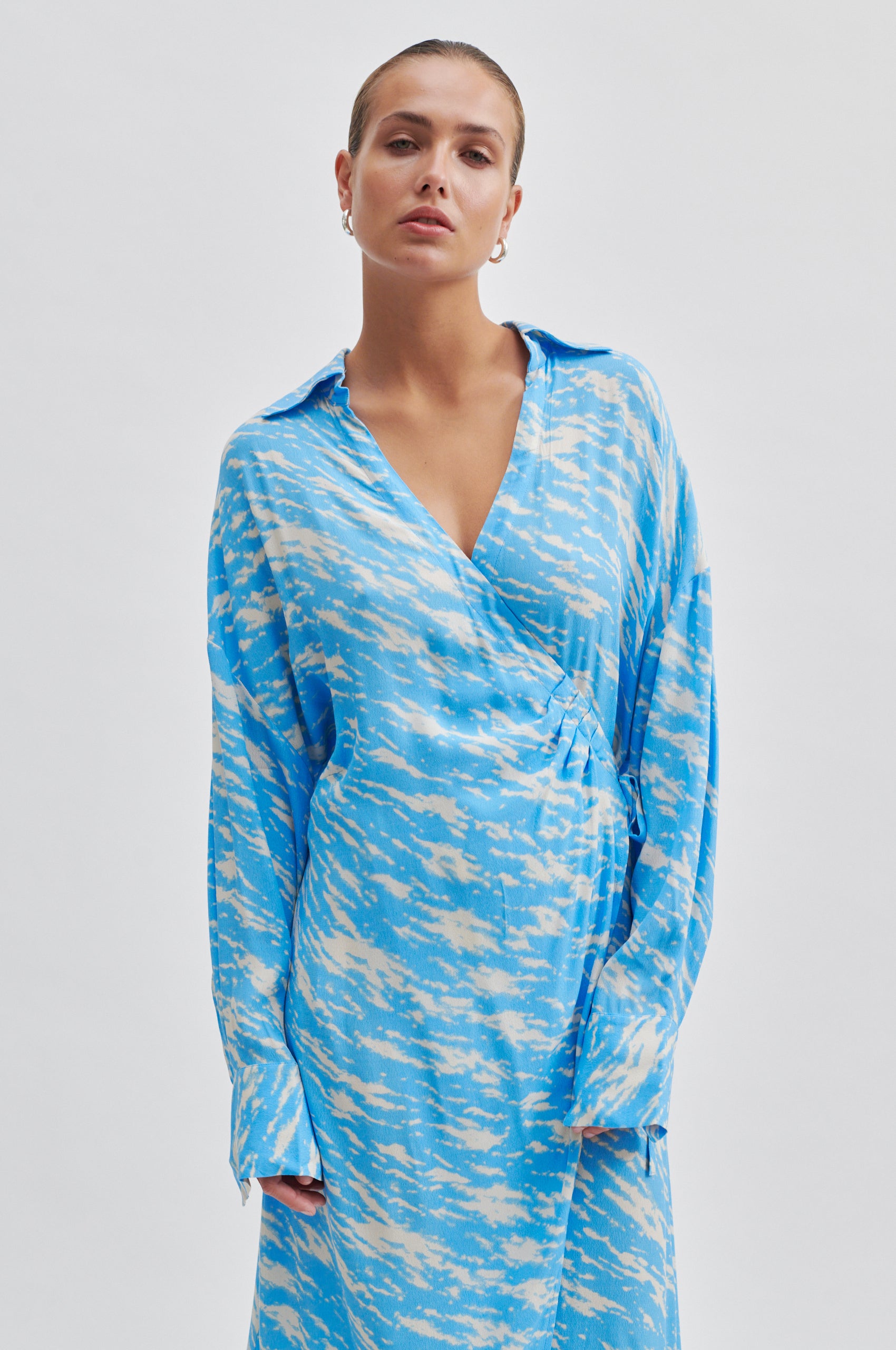 Second Female Corbett Printed Dress - Alaskan Blue