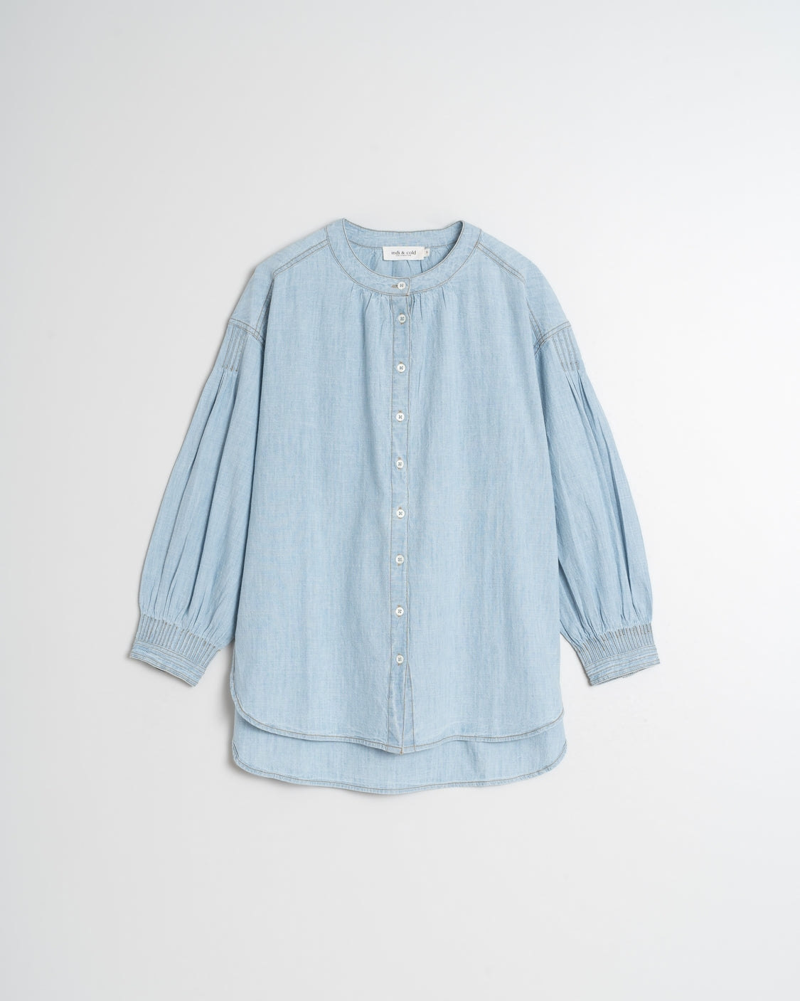 Indi & Cold Denim Shirt (SK121) - Super Stone