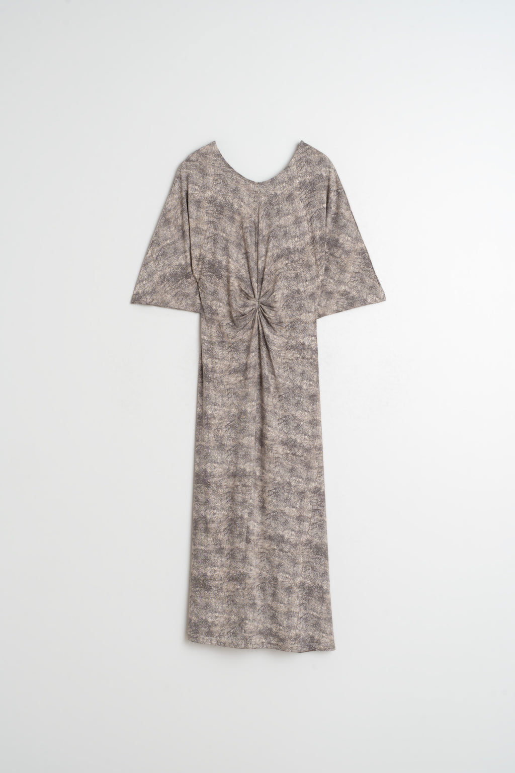 Indi & Cold Netting Print Dress (SK180) - Carbon