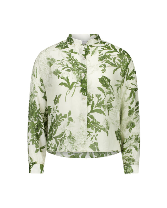 Salt+Stone Cali Shirt - Mono Floral Khaki