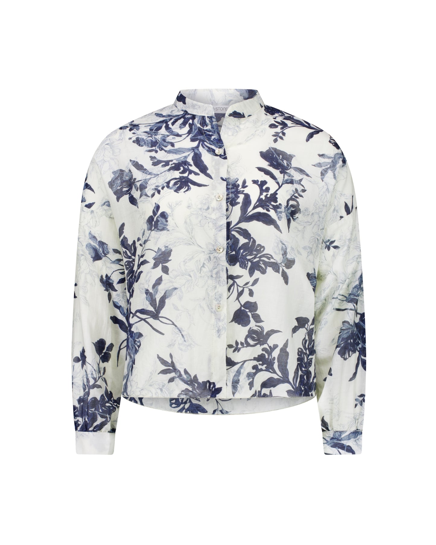 Salt+Stone Cali Shirt - Mono Floral Navy