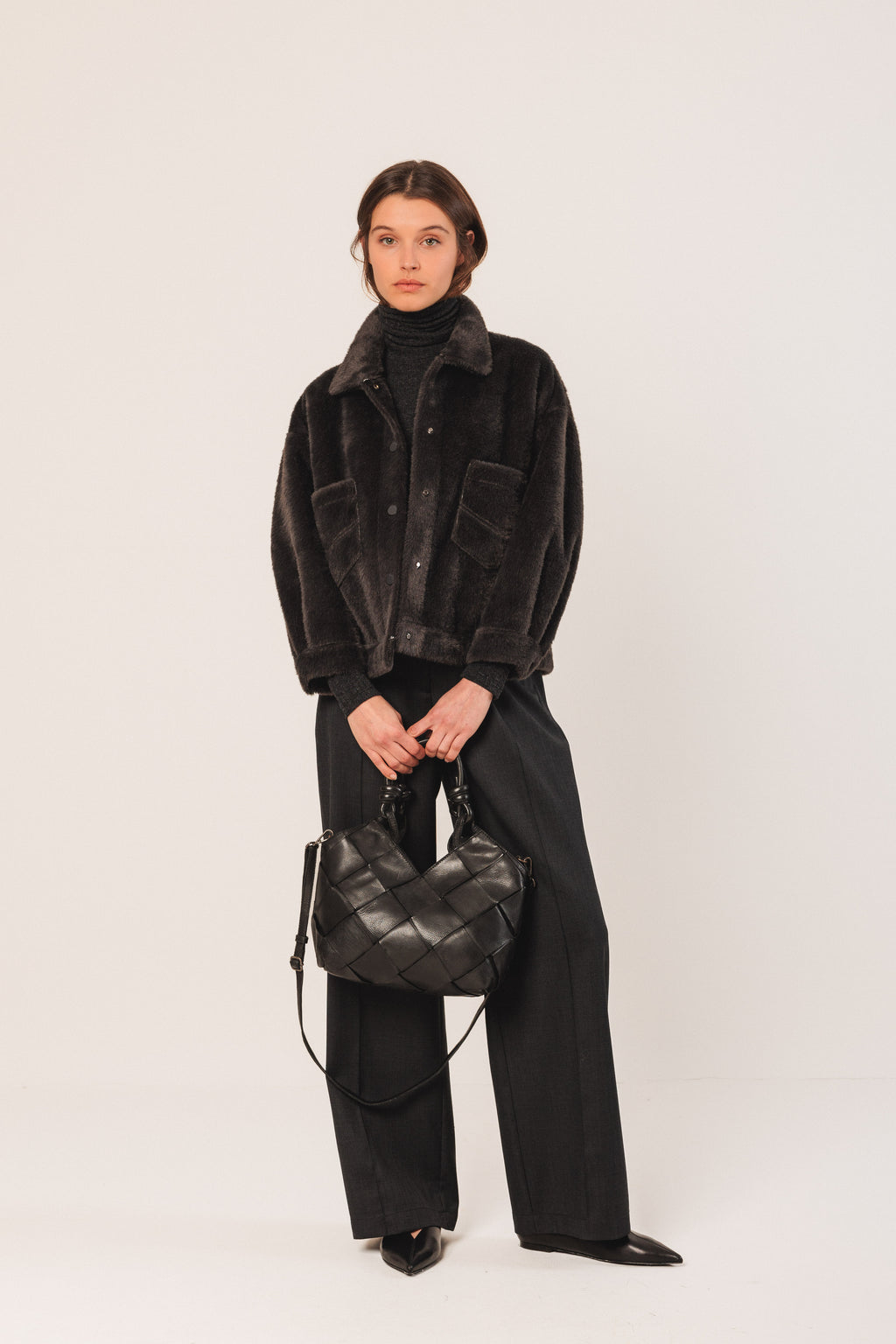 Indi & Cold Fur Jacket (ST650) - Antracita