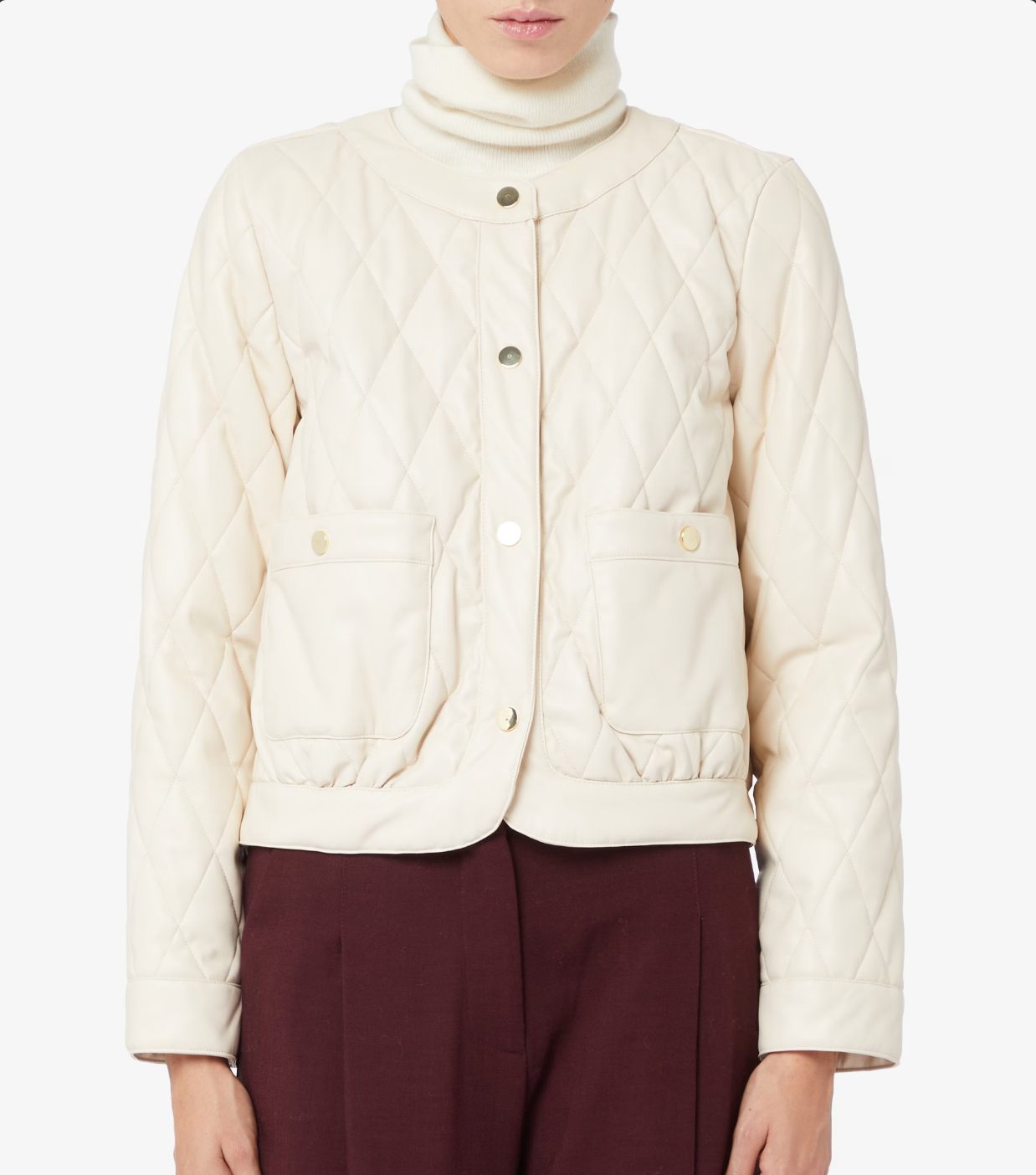 Emme Marella Nepal Quilted Jacket - Ivory