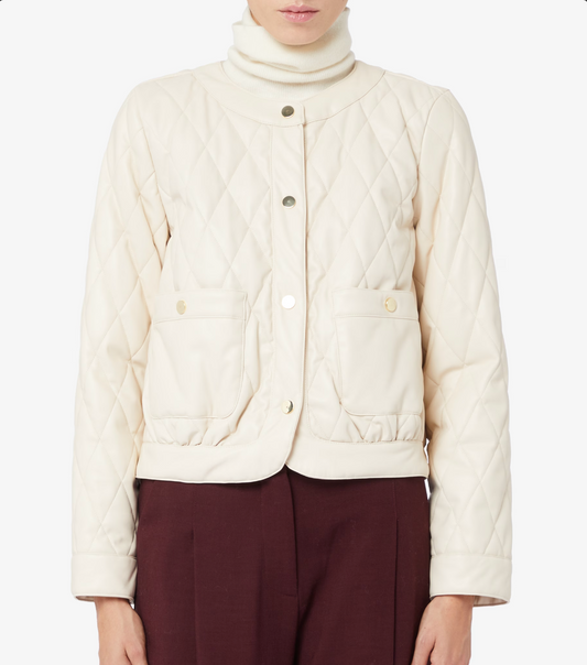 Emme Marella Nepal Quilted Jacket - Ivory