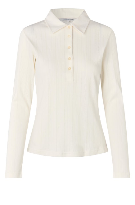 Second Female S26 Rosia LS Polo Tee - Tofu