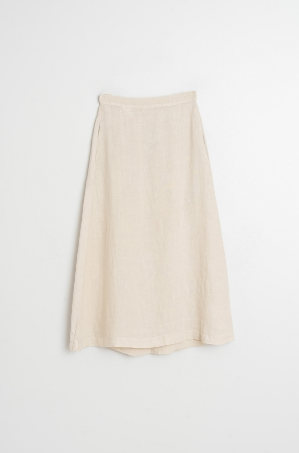 Indi & Cold S26 CC251 Long Linen Skirt