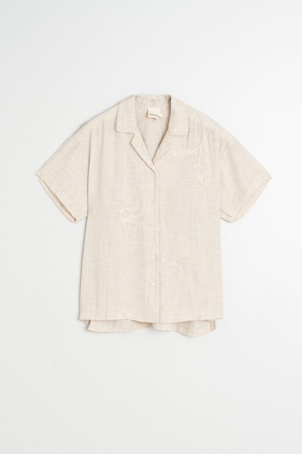 Indi & Cold S26 AD181 Handmade Embroidery Shirt