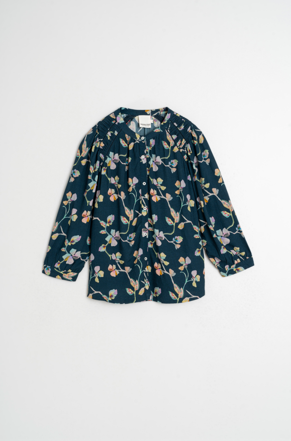 Indi & Cold S26 AD101 Smock-Detail Shirt
