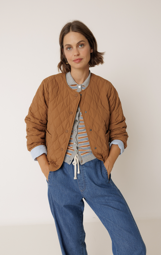 Indi & Cold S26 GF610 Reversible Quilted Coat