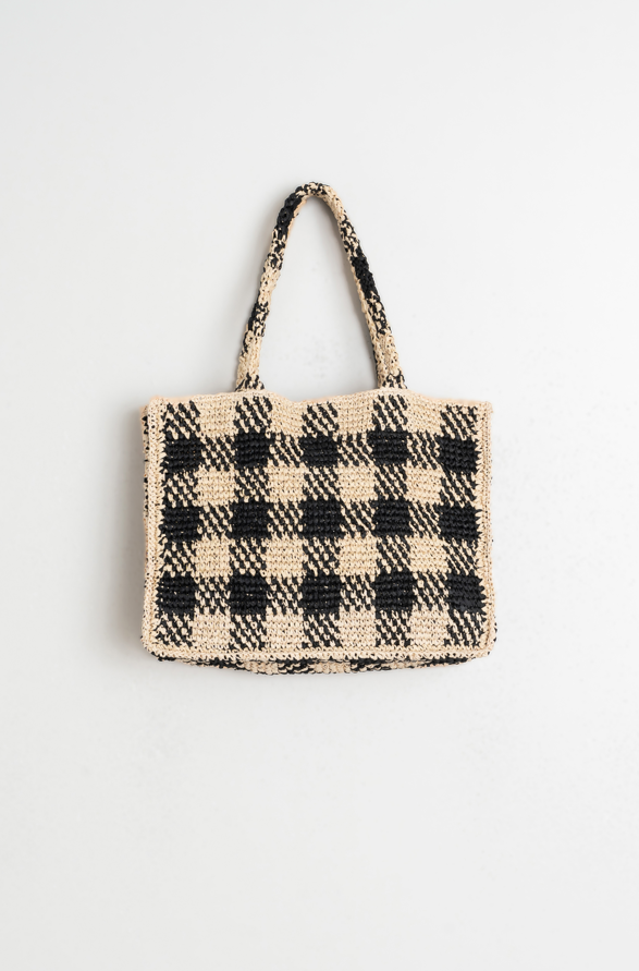 Indi & Cold S26 RK667 Raffia Shopper Bag