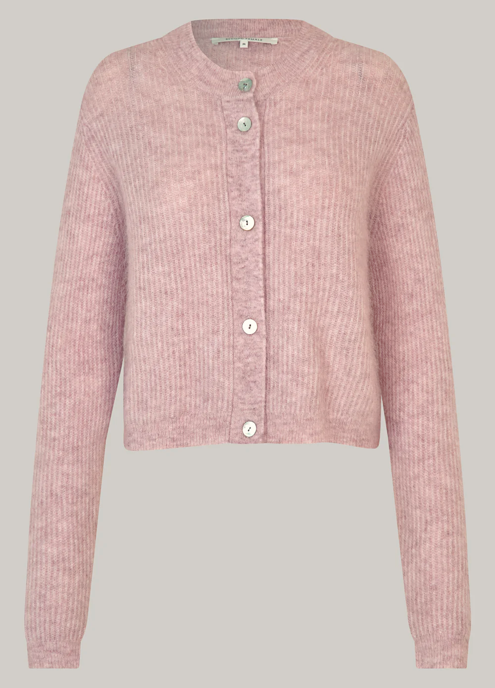 Second Female Andrea Long Sleeve Cardigan - Sepia Rose