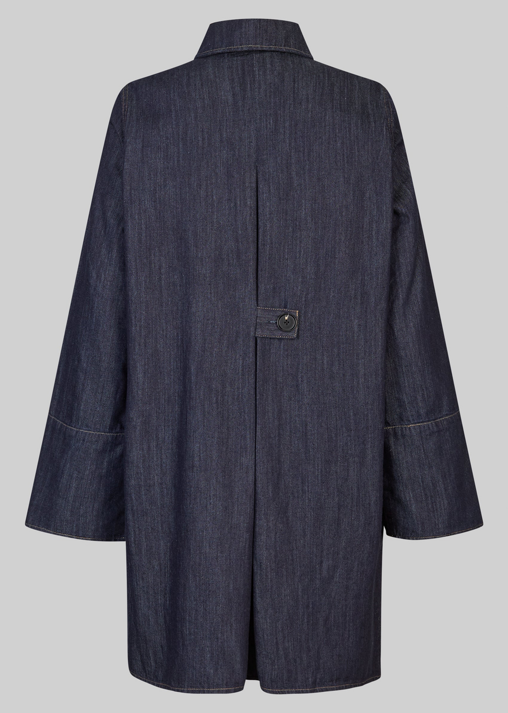 Second Female Dera Denim Tunic Dress - Dark Blue Denim