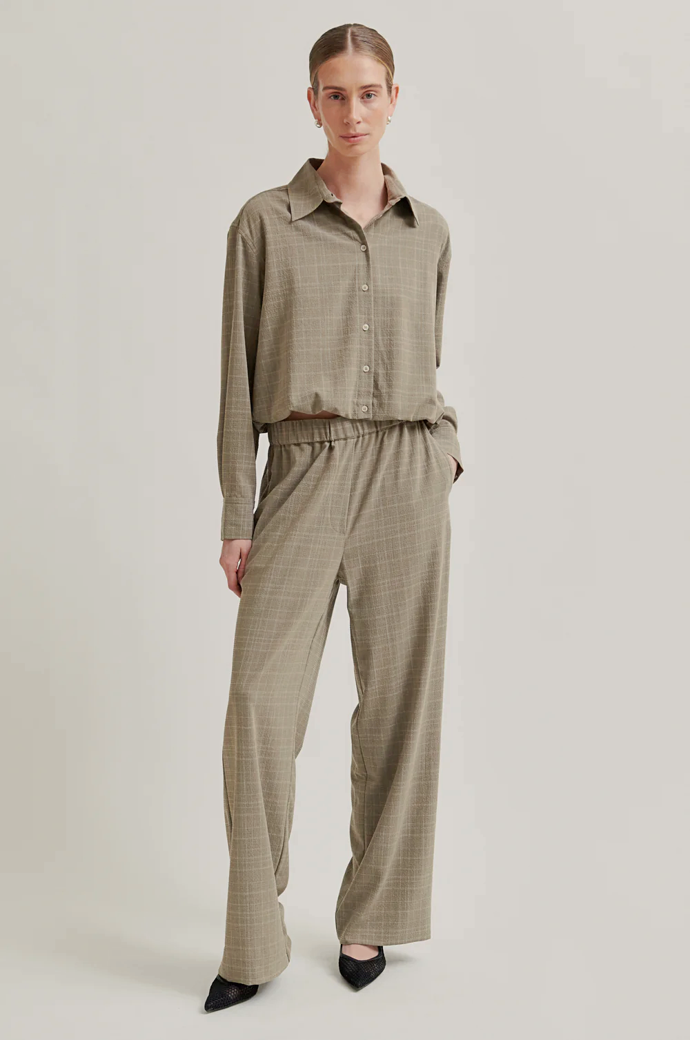 Second Female Maira Pant - Mid Brown Melange