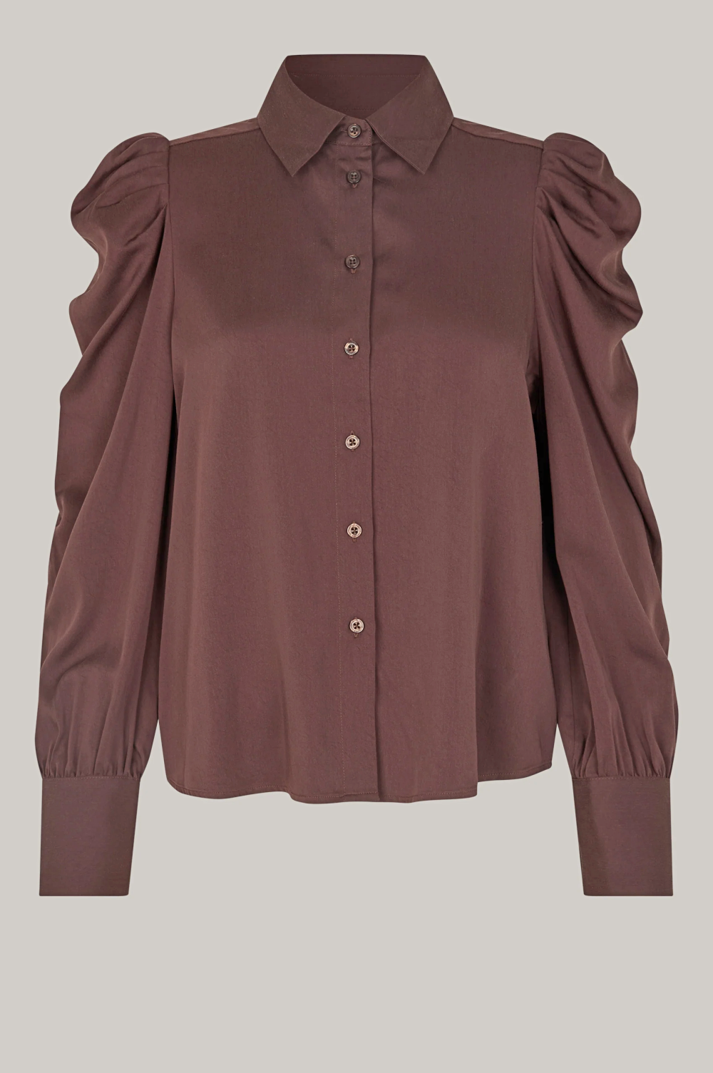 Second Female Samanta Shirt - Chocolate Plum