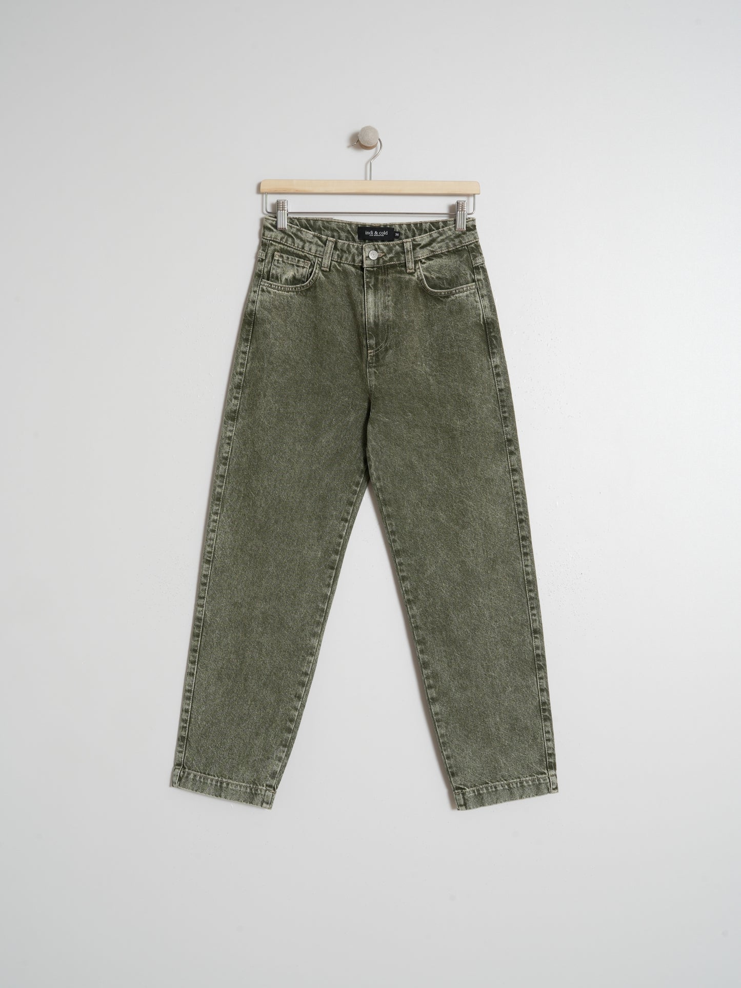 Indi & Cold Washed Effect Jeans (VF211) - Khaki