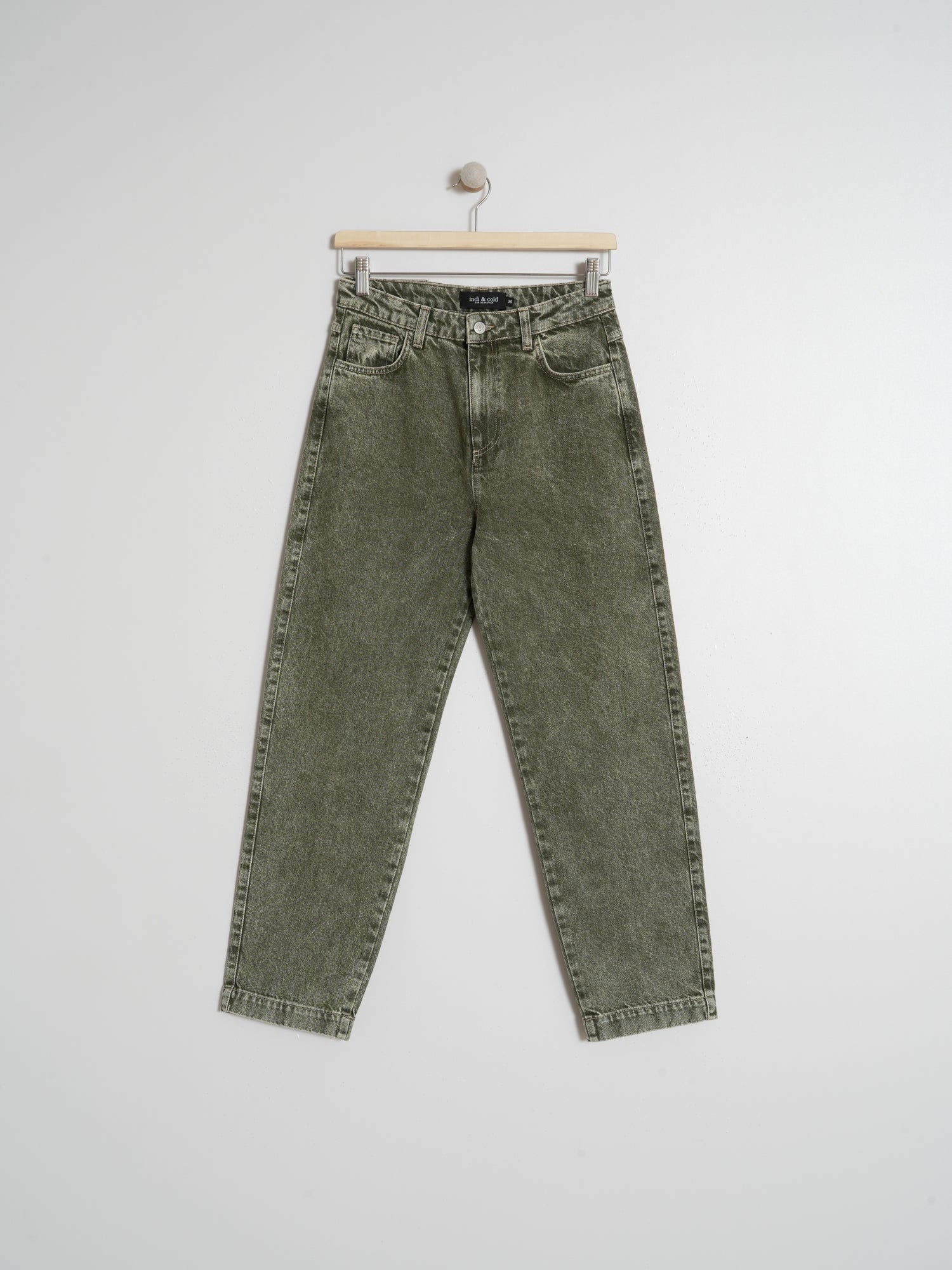 Indi & Cold Washed Effect Jeans (VF211) - Khaki