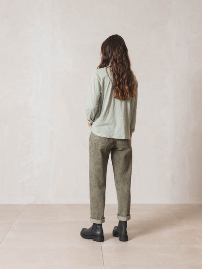 Indi & Cold Washed Effect Jeans (VF211) - Khaki