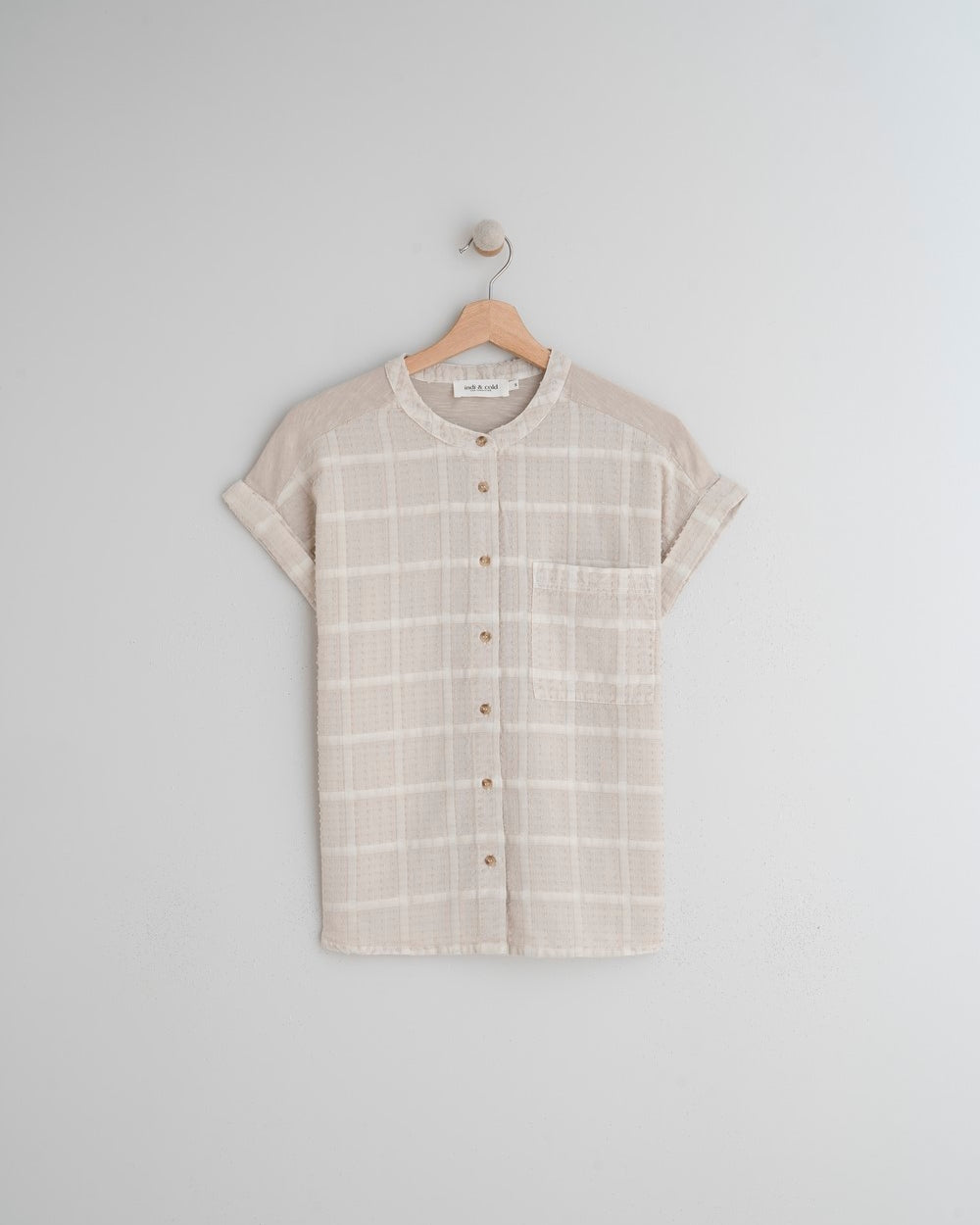 Indi & Cold Combination Jacquard T-Shirt (AD350) - Piedra