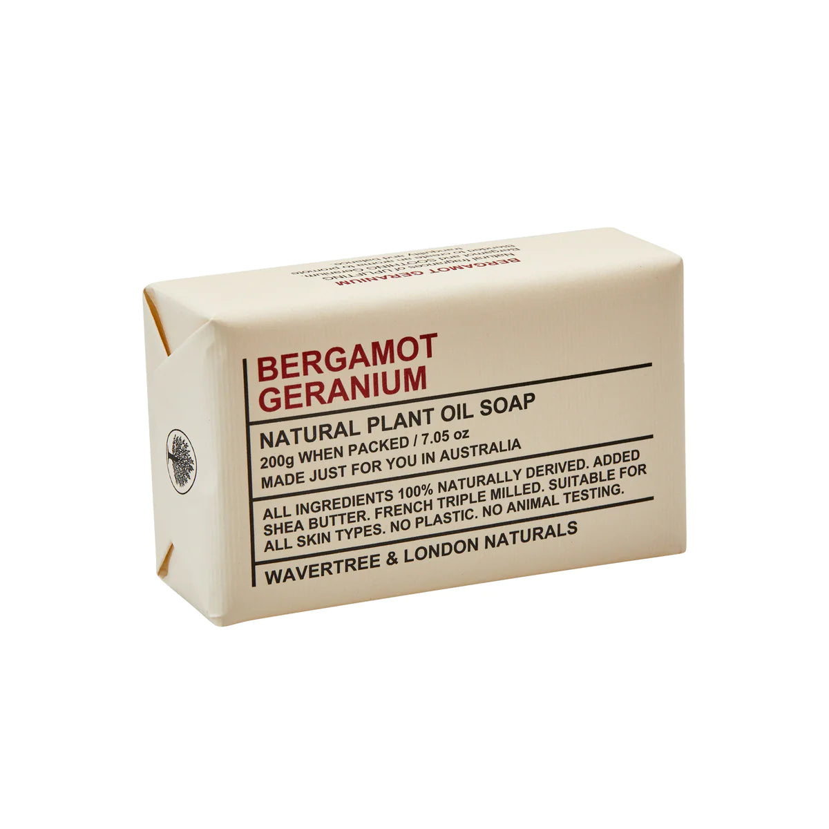 Wavertree & London Soap Bar - Bergamot and Geranium