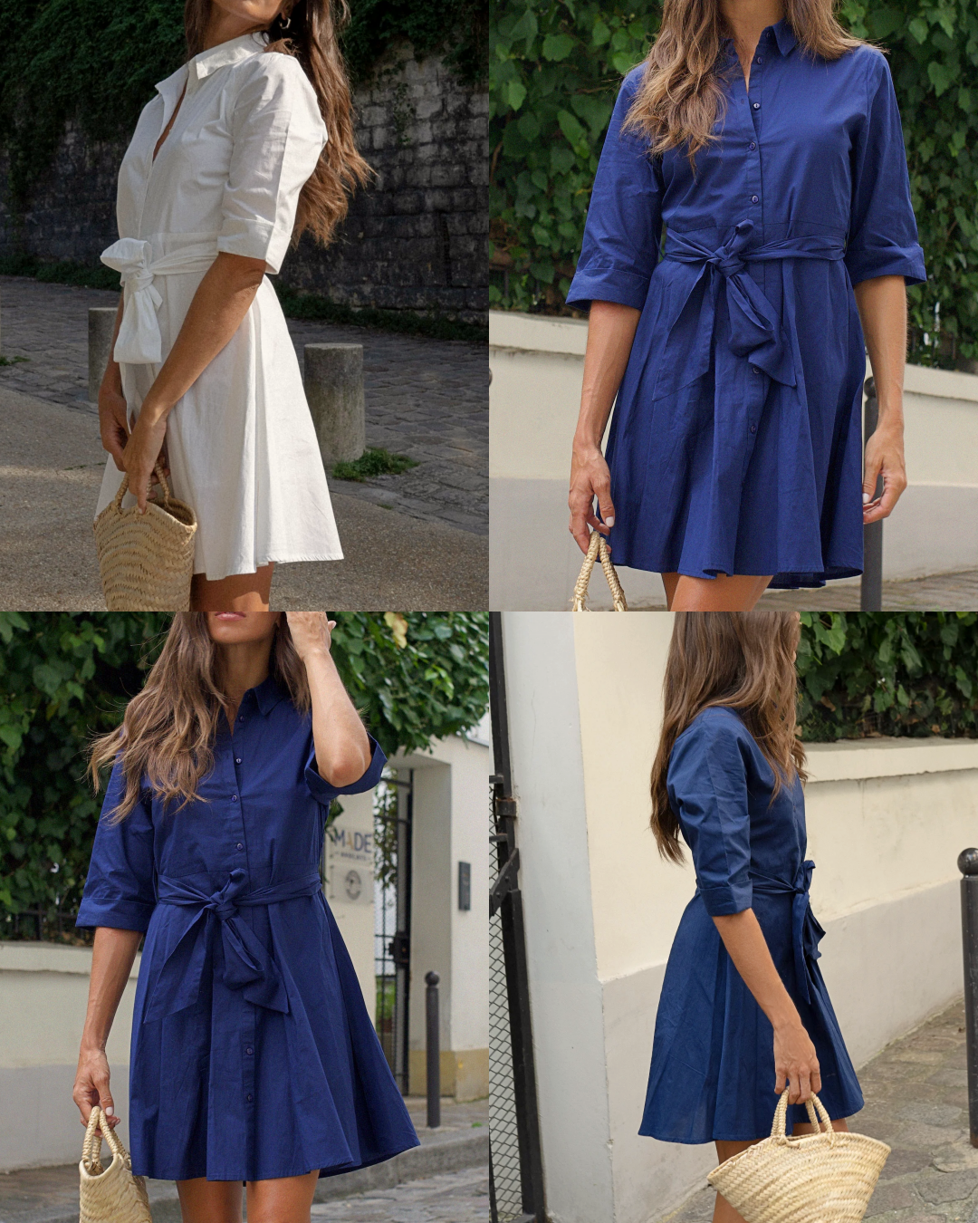 Goa Paris Biba Short Dress - Navy 2407