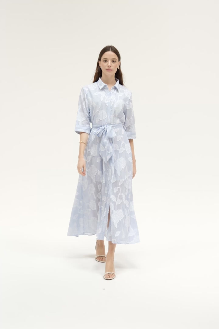 Goa Paris Haley Long Dress - Bleu