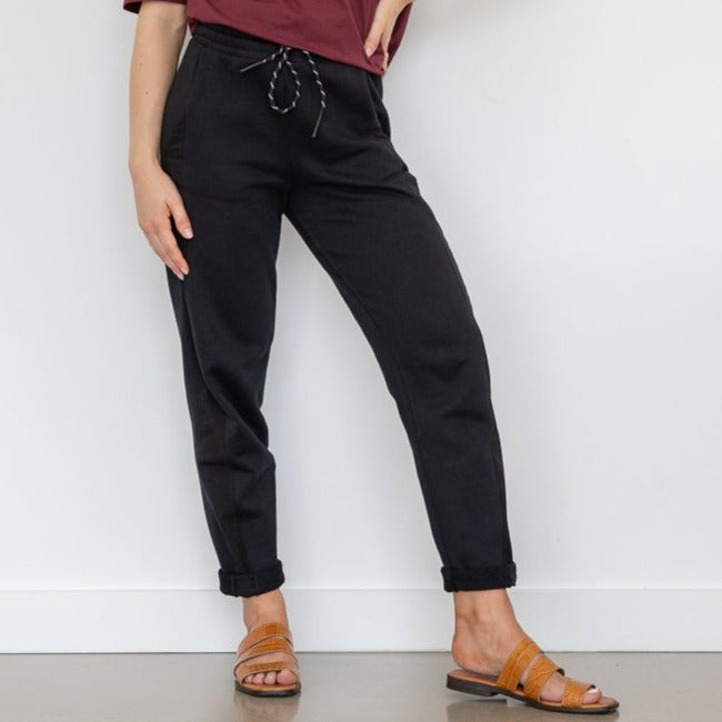 Maya Melbourne London Cotton Track Pant - Black